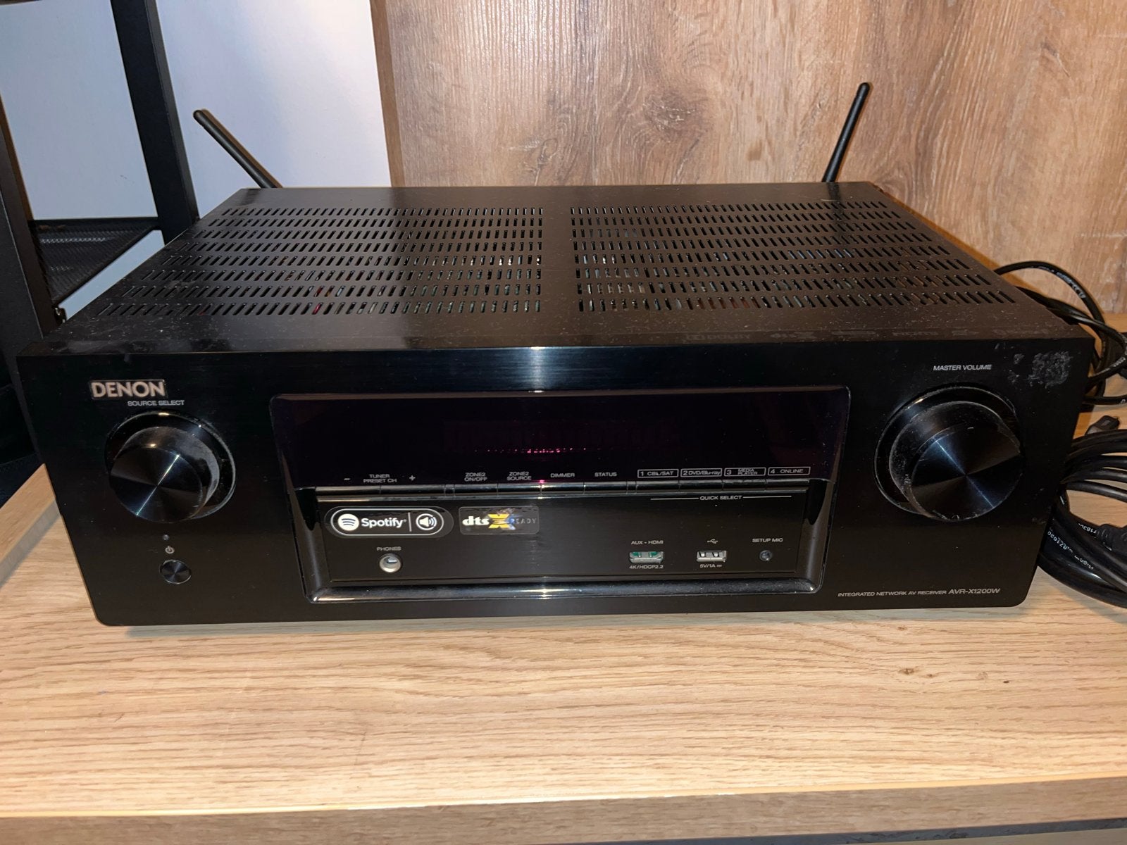 Denon AVR-X1200W AV Receiver versterker, Gebruikt, Denon, Ophalen of Verzenden, 120 watt of meer