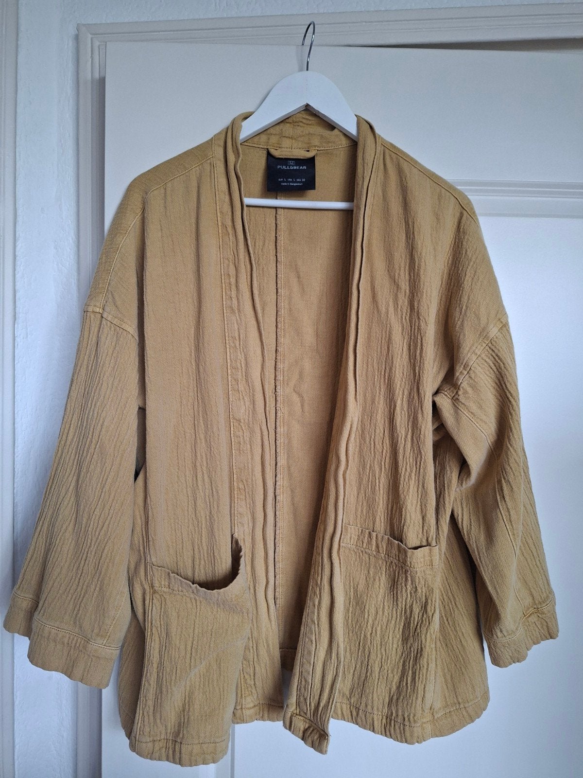 Leuk jasje/kimono van Pull & Bear, maat L, Geel, Maat 42/44 (L), Ophalen of Verzenden, Pull & Bear