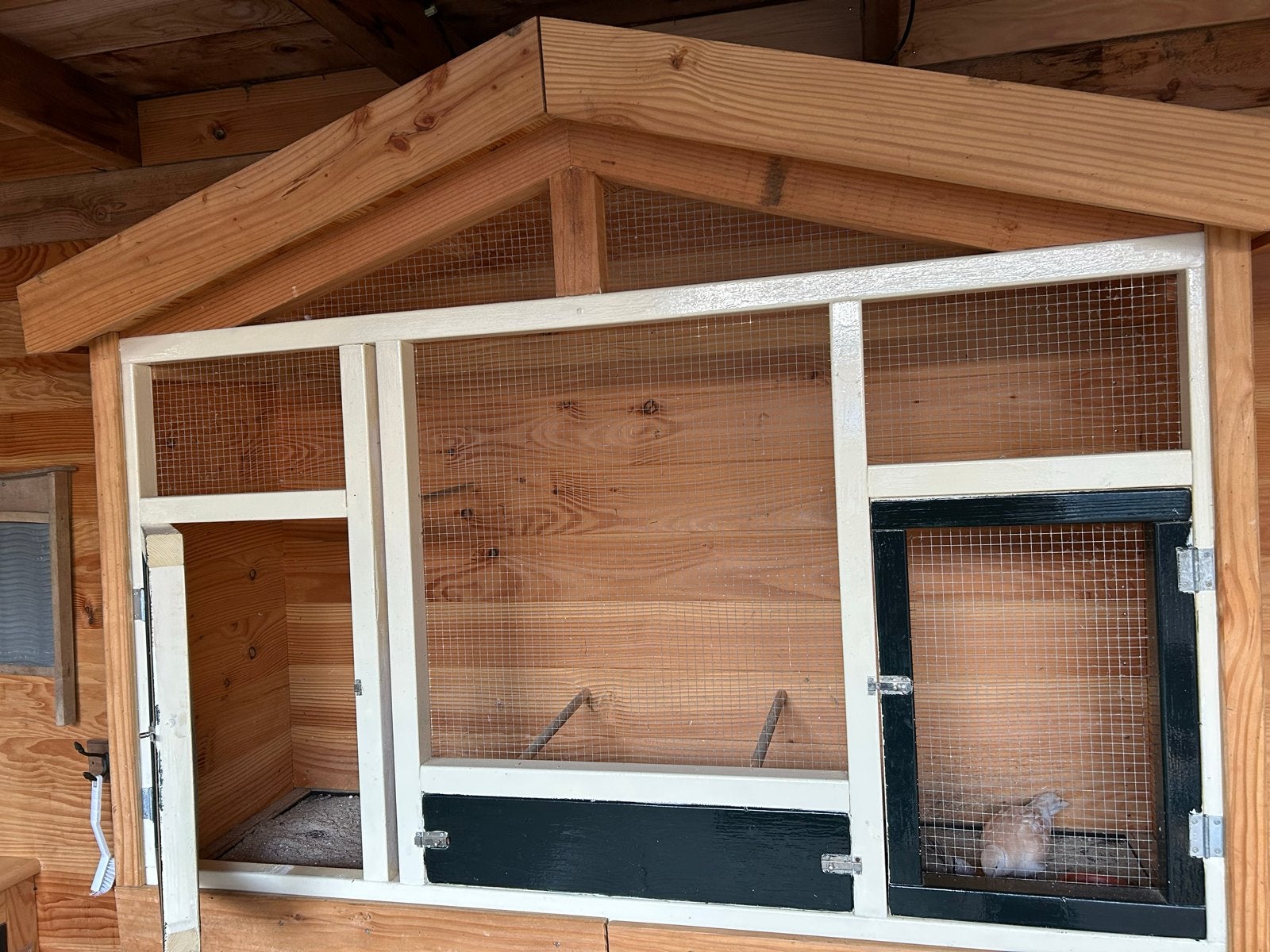 Te koop mooie wandkooi  met twee tortelduiven, Ophalen, Zo goed als nieuw, Hout, Vogelkooi
