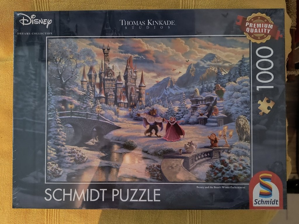Beauty and the Beast Thomas Kinkade puzzel, Ophalen of Verzenden, 500 t/m 1500 stukjes, Nieuw, Legpuzzel