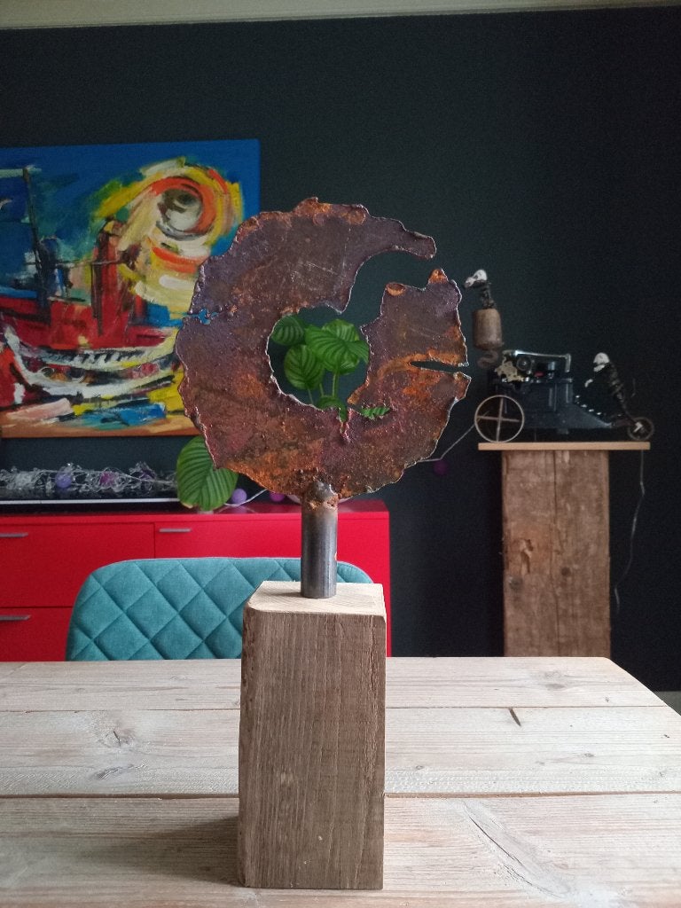 Stoere, ijzeren beeldjes voor het interieur, Nieuw, Ophalen of Verzenden, Landelijk, Metaal