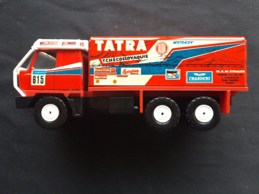 Tatra T815 Rallye rood – blik en plastic - KADEN CZ, Ophalen of Verzenden, Zo goed als nieuw, Bus of Vrachtwagen, Overige merken