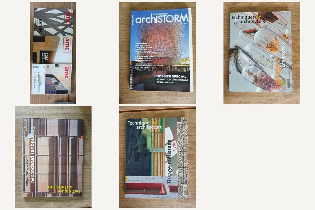 Architectuurtijdschriften 5x - Architecture magazines, Ophalen of Verzenden, Zo goed als nieuw