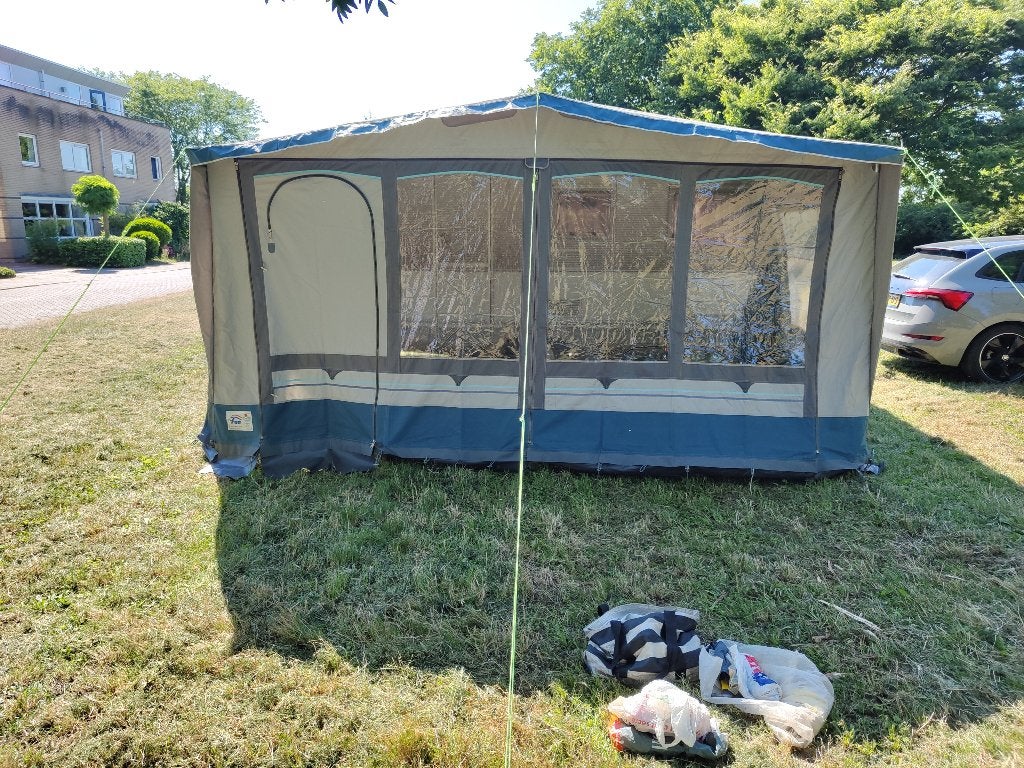 Caravan voortent te koop, Caravans en Kamperen, Voortenten en Luifels, Ophalen, Gebruikt, Ten Cate All Season 200g/m2, Brand