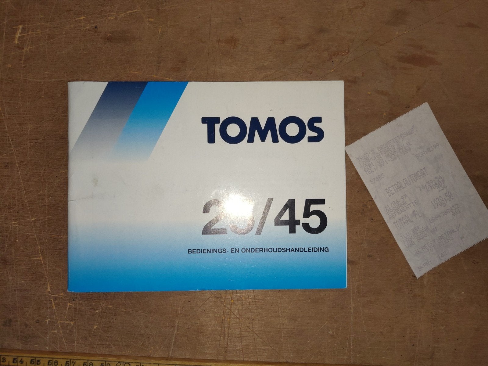 Handleiding Tomos 25/45 met Bon, Ophalen of Verzenden