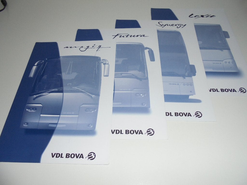 4 specificatiebrochures VDL BOVA  2007, Ophalen of Verzenden, Zo goed als nieuw, Overige merken