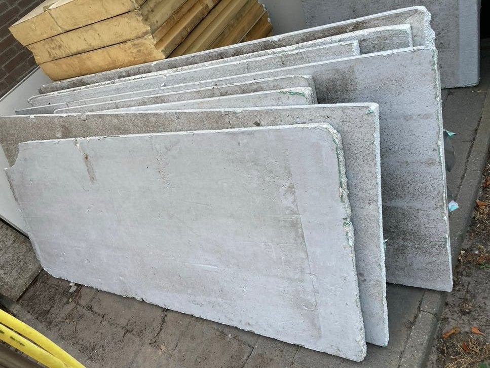 EPS piepschuim tempex isolatieplaten met aluminium, Doe-het-zelf en Verbouw, Isolatie en Afdichting, Ophalen, 4 tot 8 cm, Gebruikt