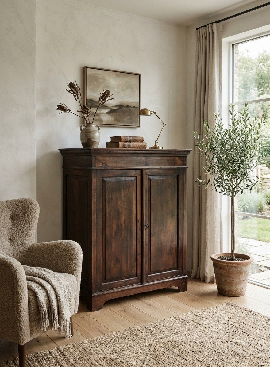 Gratis! Zware kwaliteit houten kast, Ophalen, Gebruikt, 50 tot 100 cm, 25 tot 50 cm