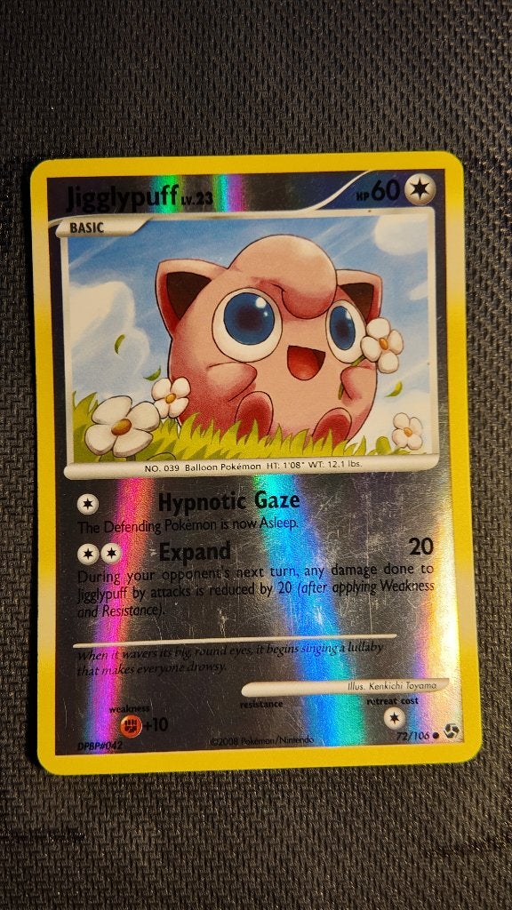 Jigglypuff 72 Great Encounters | Pokemon kaart, Ophalen, Losse kaart, Foil