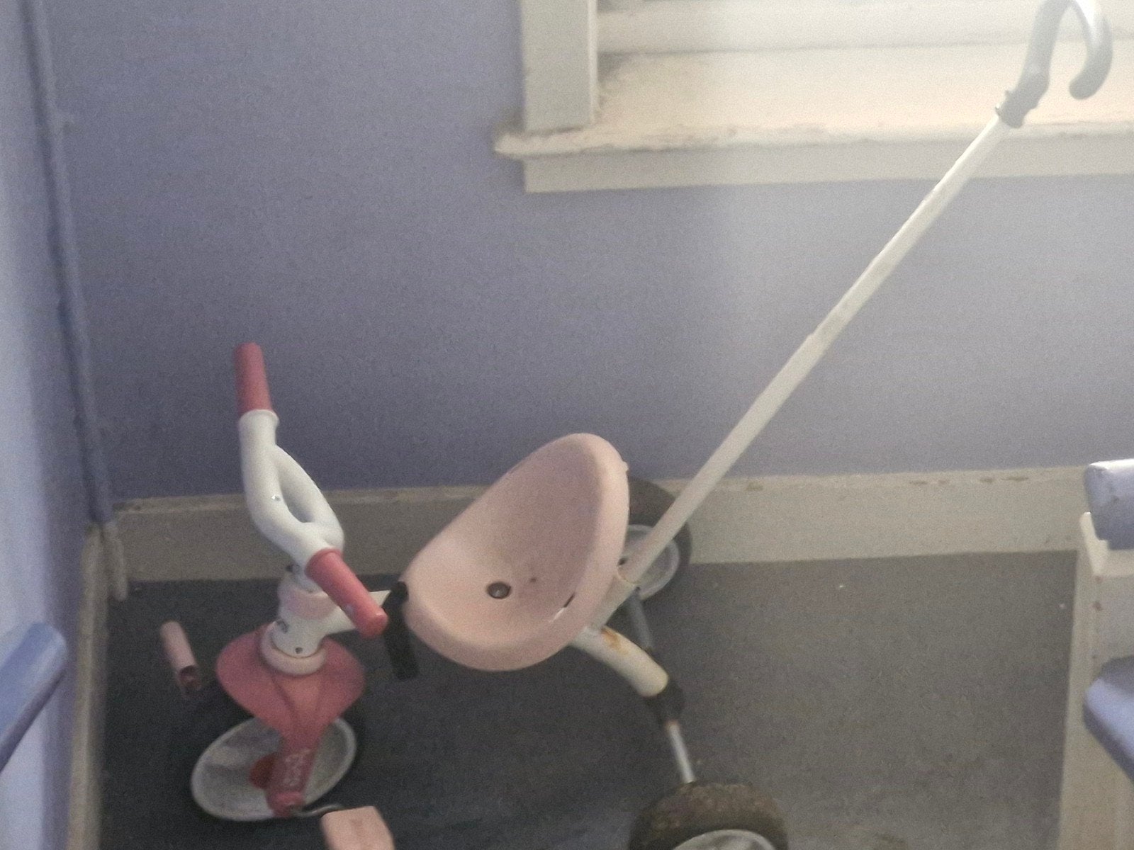 Kinder duw fiets, Ophalen, Gebruikt