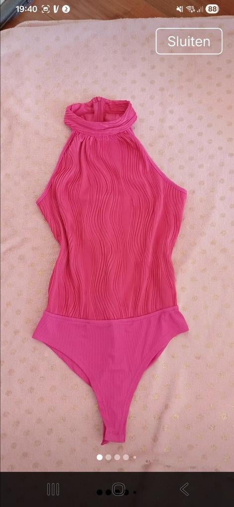 Nieuwe donkerroze bodystocking, maat M, Maat 38/40 (M), Nieuw, Ophalen of Verzenden, Roze