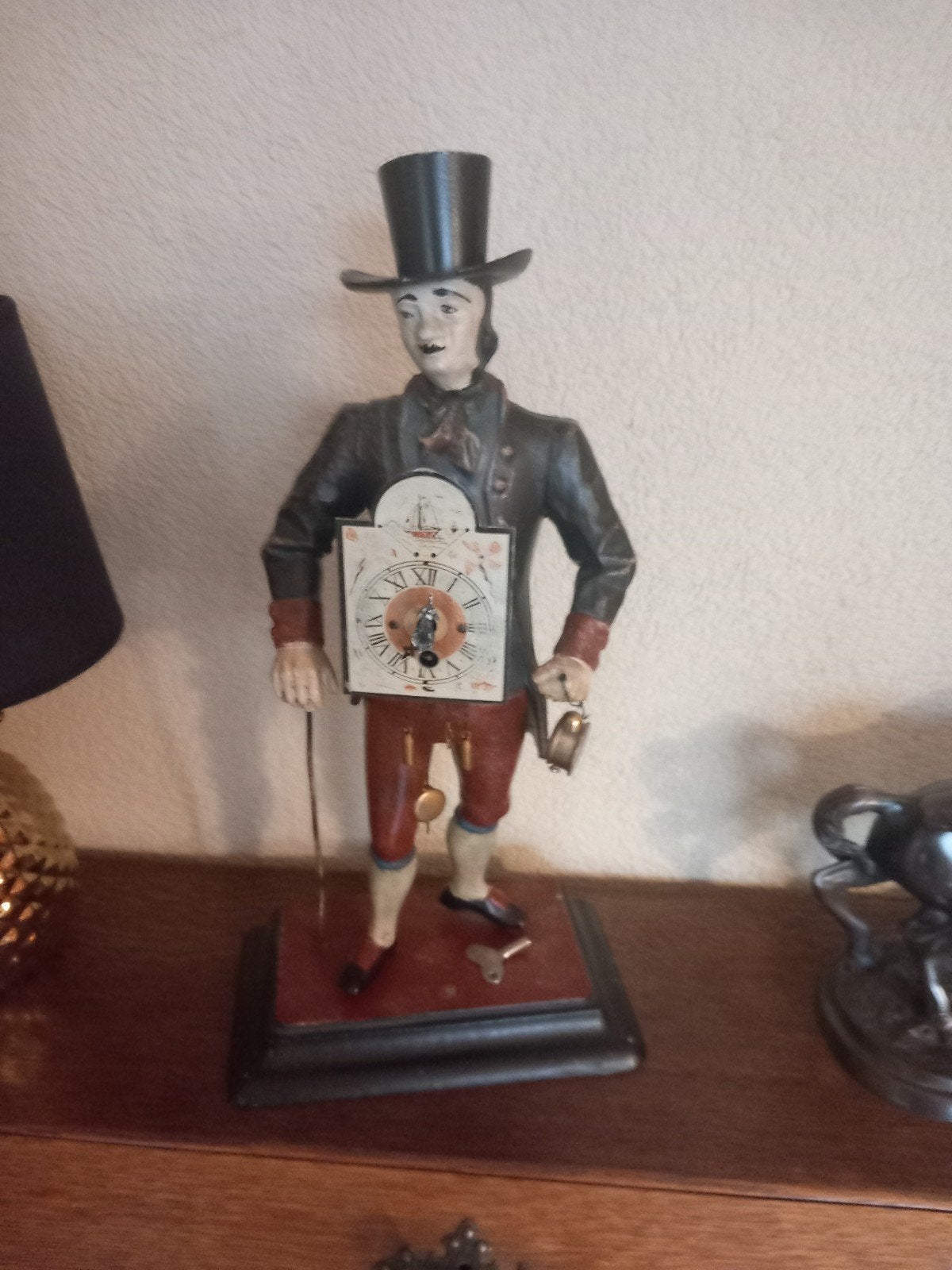 Antiek klokkenmannetje, Antiek en Kunst, Ophalen of Verzenden