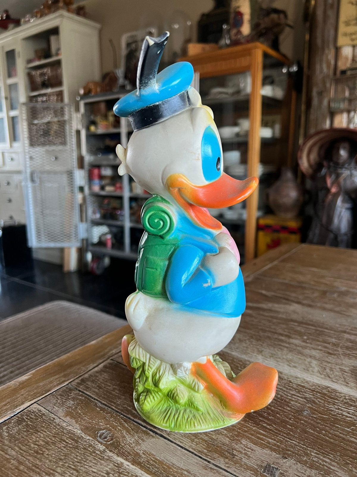 VINTAGE DONALD DUCK JUGASA, Verzamelen, Ophalen of Verzenden, Donald Duck, Gebruikt, Beeldje of Figuurtje