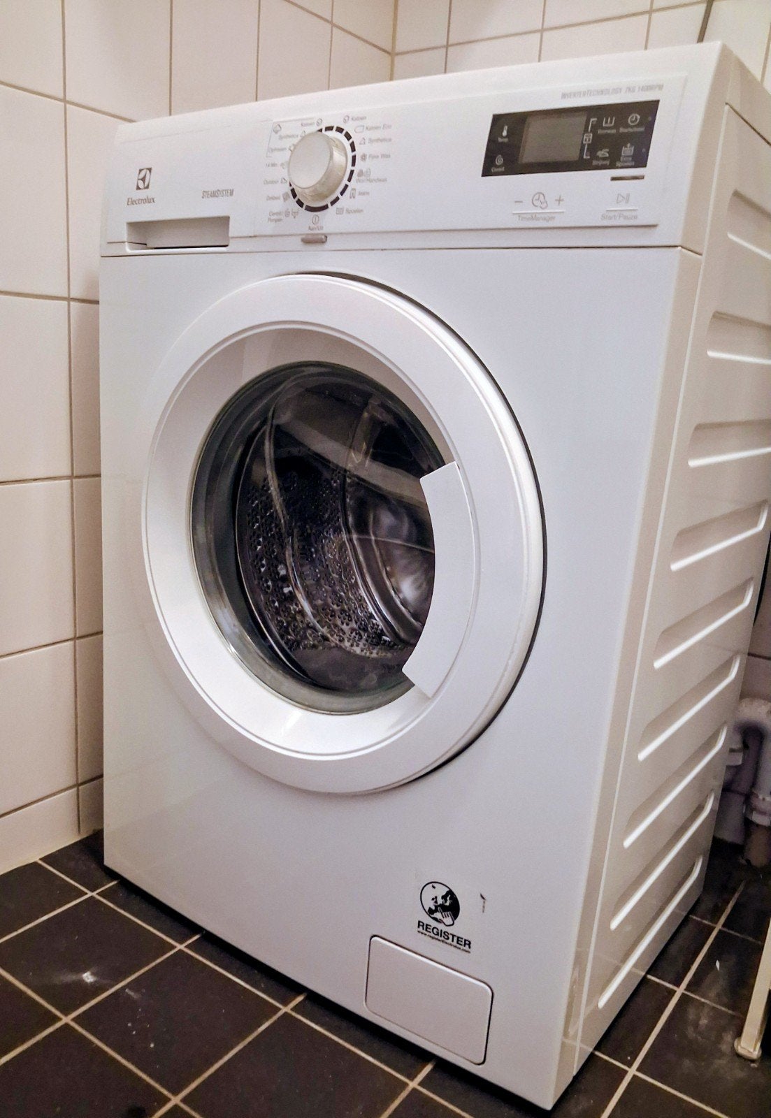 Electrolux SteamSystem 7KG 1400RPM Wasmachine, Witgoed en Apparatuur, Ophalen, Gebruikt, Wolwasprogramma, Voorlader