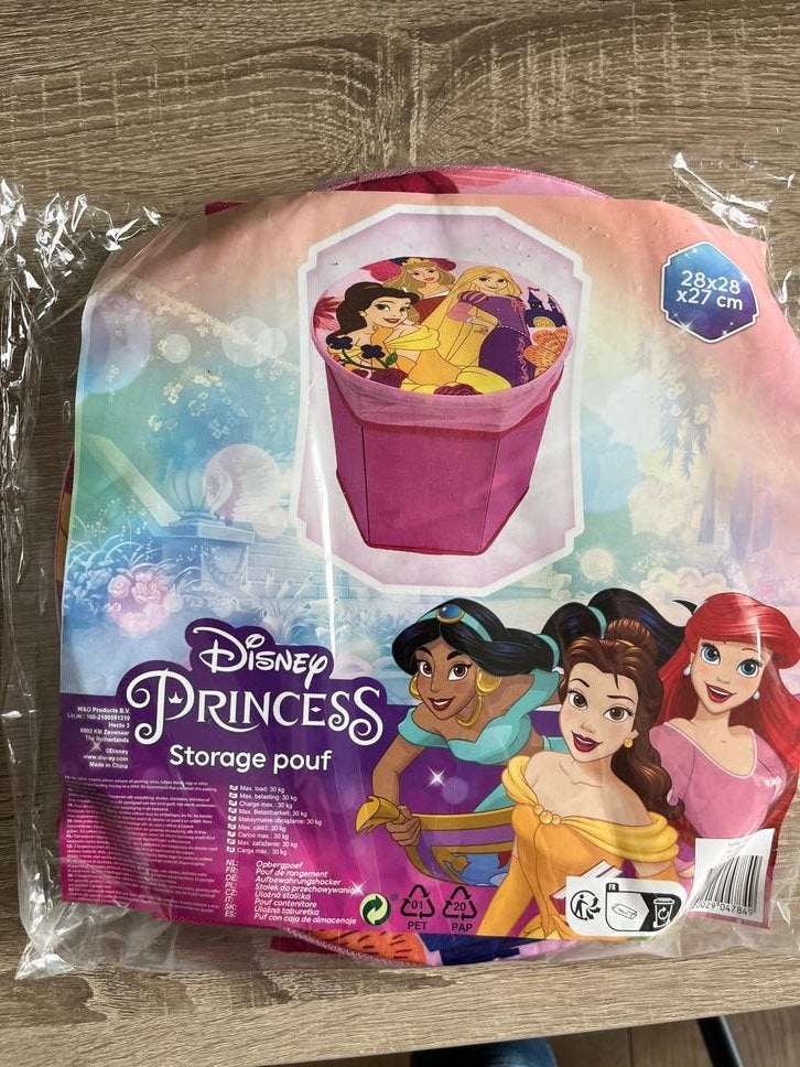 Disney Princess Opbergpoef - Nieuw in verpakking, Ophalen of Verzenden, Nieuw