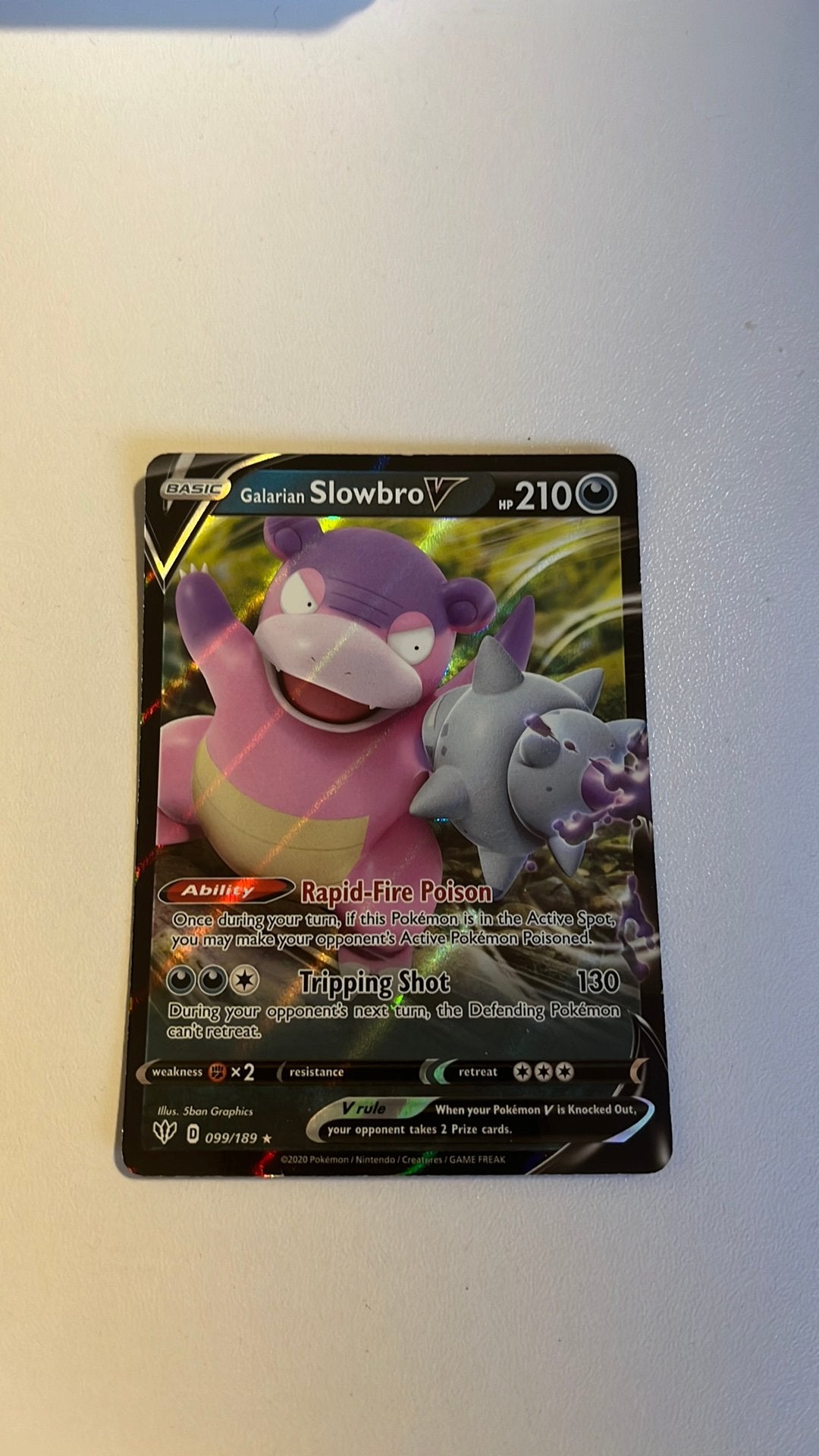 Galarian Slowbro V | 099/189, Ophalen of Verzenden