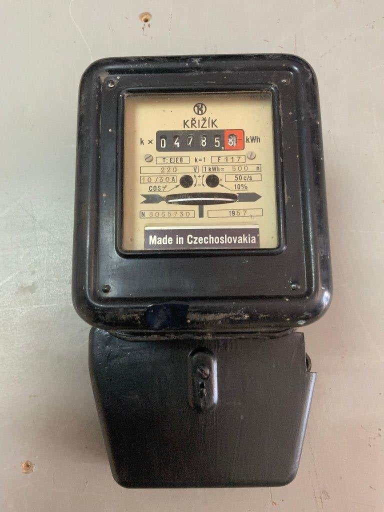 KWh meter 1 fase 220 Volt, Hobby en Vrije tijd, Ophalen of Verzenden, Gebruikt