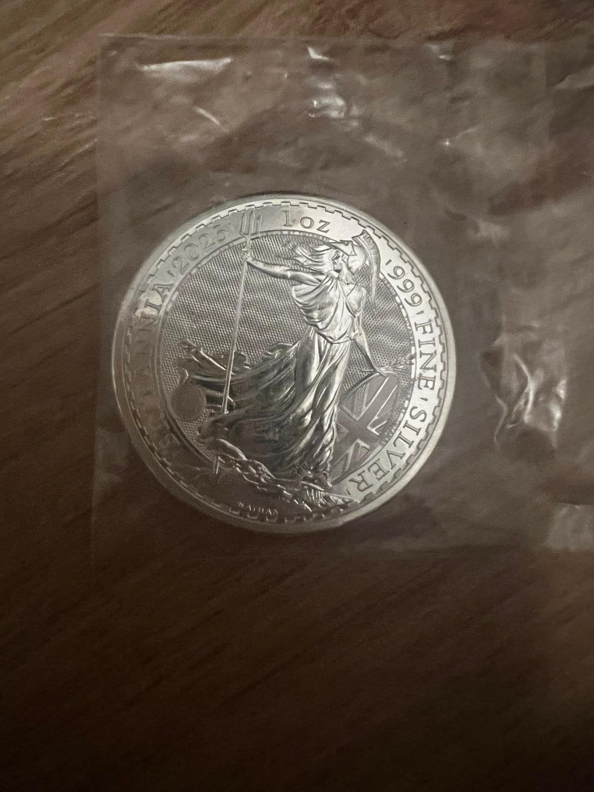 1 once munt zilver 31,1 gram Britannia 2025 1 OZ, Ophalen of Verzenden, Zilver