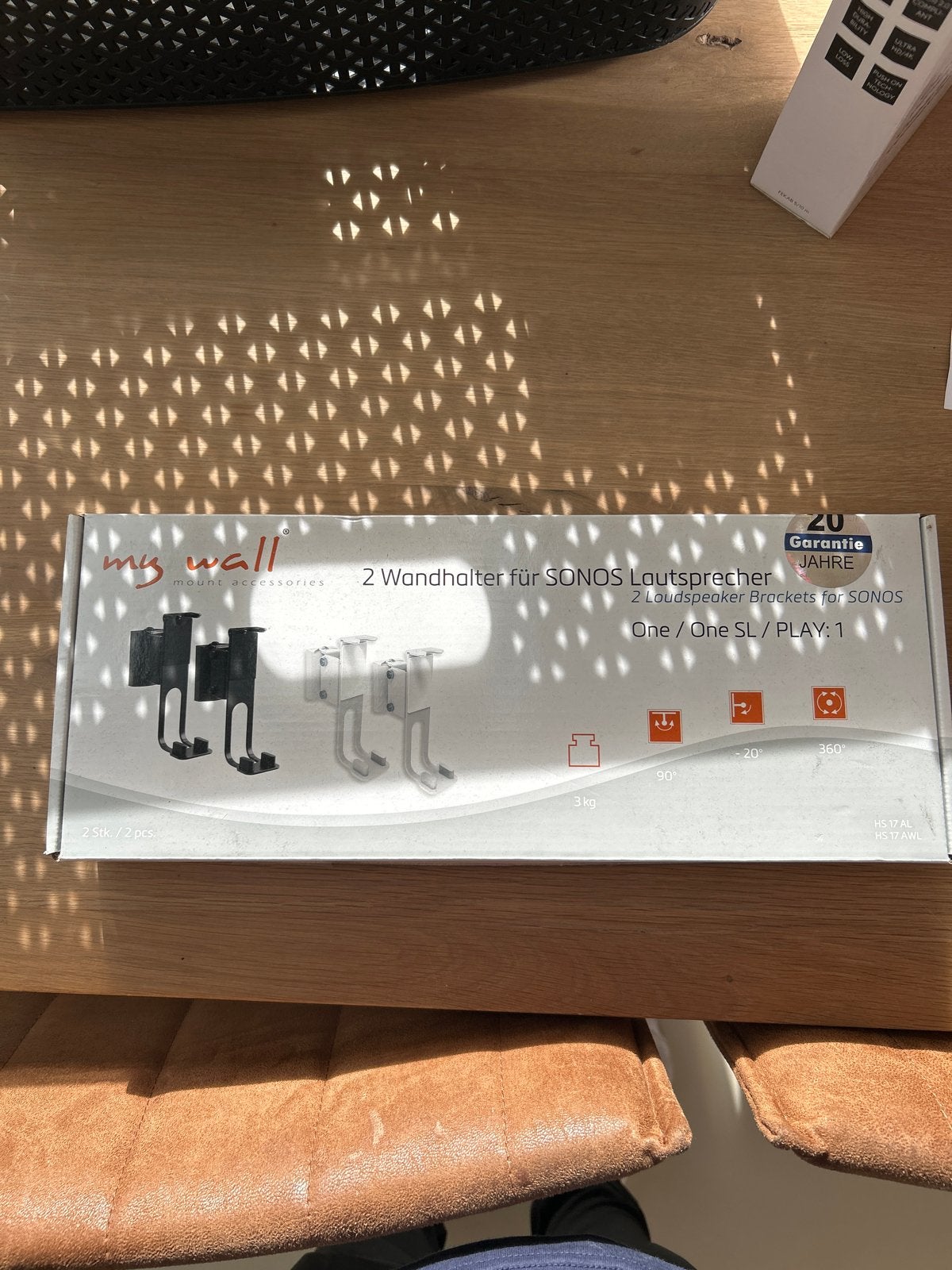 My Wall muurbeugel voor Sonos One/One SL/Play:1 (1 stuk), Ophalen of Verzenden, Nieuw, Overige typen, Overige merken