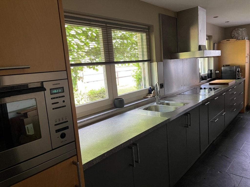 Bulthaup keuken met granieten werkblad., Huis en Inrichting, Ophalen, Gebruikt, Graniet of Steen, Enkelwandige keuken