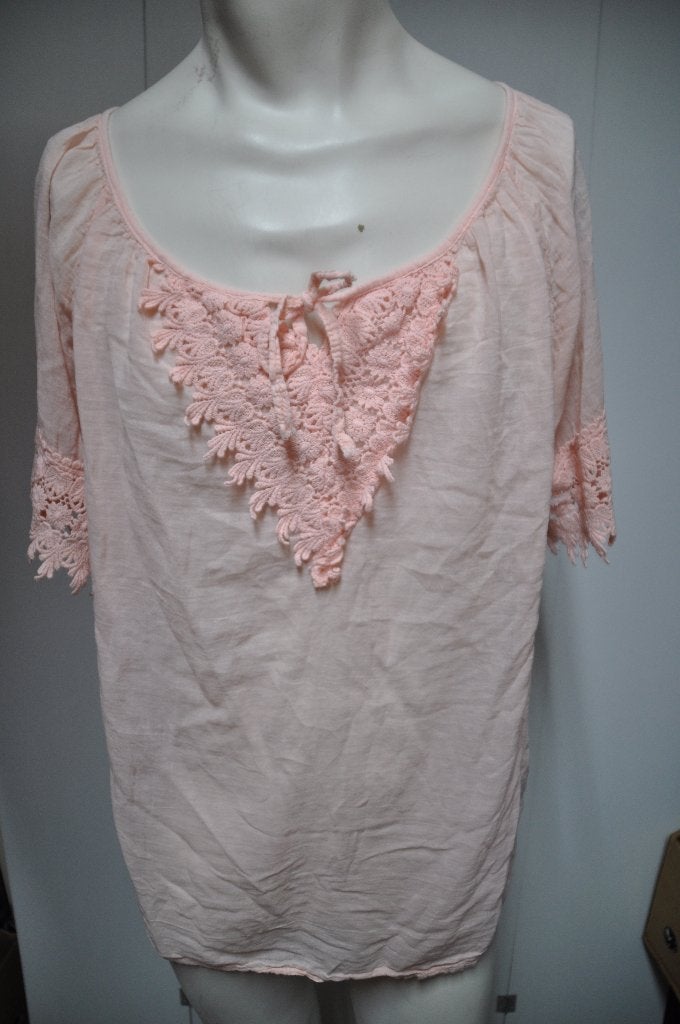 SC86 Zalm roze shirt maat XL, Kleding | Dames, T-shirts, Maat 46/48 (XL) of groter, Ophalen of Verzenden, Zo goed als nieuw, Korte mouw