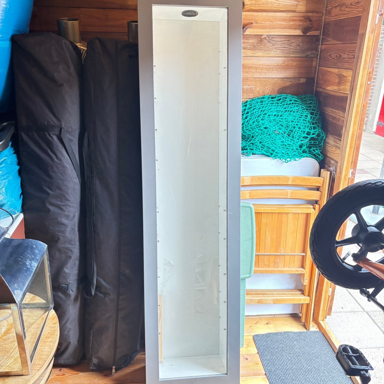 Vitrinne kast ikea met 8 glazen plaatjes, Ophalen, Zo goed als nieuw, Complete sauna