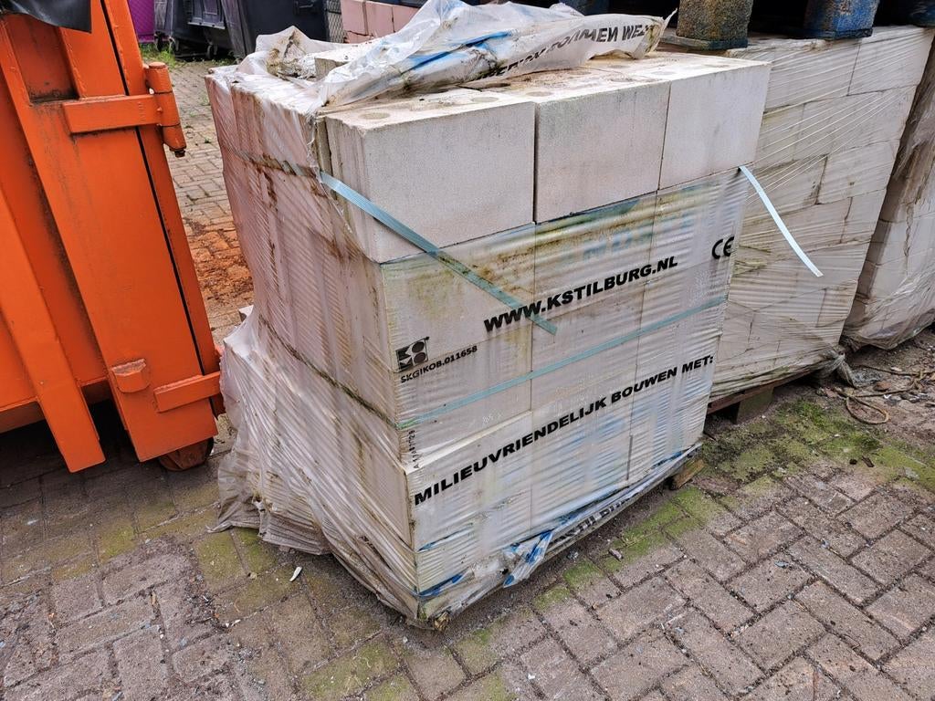 Kalkzandsteen blokken, Ophalen of Verzenden, Nieuw, Kalkzandstenen
