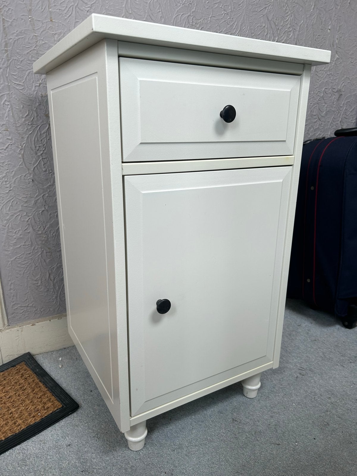 IKEA HEMNES Nachtkastje - Wit met lade en kastje, Ophalen, Gebruikt