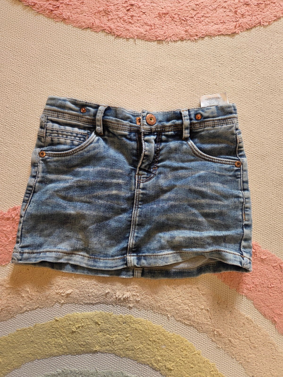 Jeans spijkerrokje name it maat 116 veel gedragen flexibele, Gebruikt, Meisje, Ophalen of Verzenden, Jurk of Rok