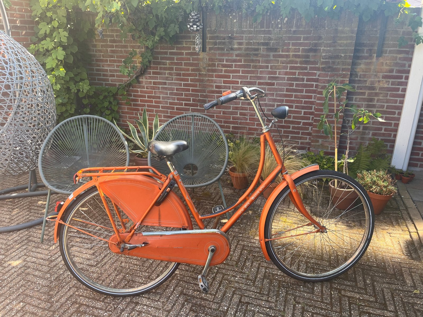 Oranje Gazelle stadsfiets - Gebruikt, Ophalen, Terugtraprem, Gebruikt, 50 tot 53 cm