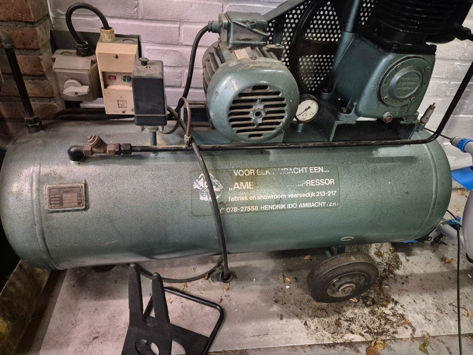 AMCO Compressor 100L - 16 bar - Bouwjaar 1976, 100 liter of meer, Ophalen