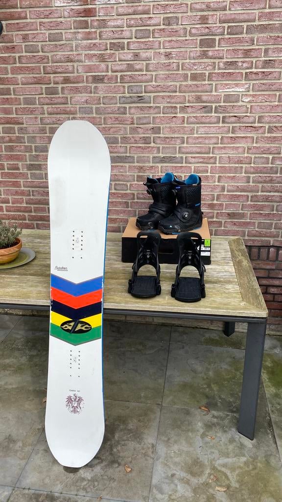 Bataleon Omni 161 met Burton Step On bindingen en boots, Ophalen of Verzenden, Gebruikt, Board