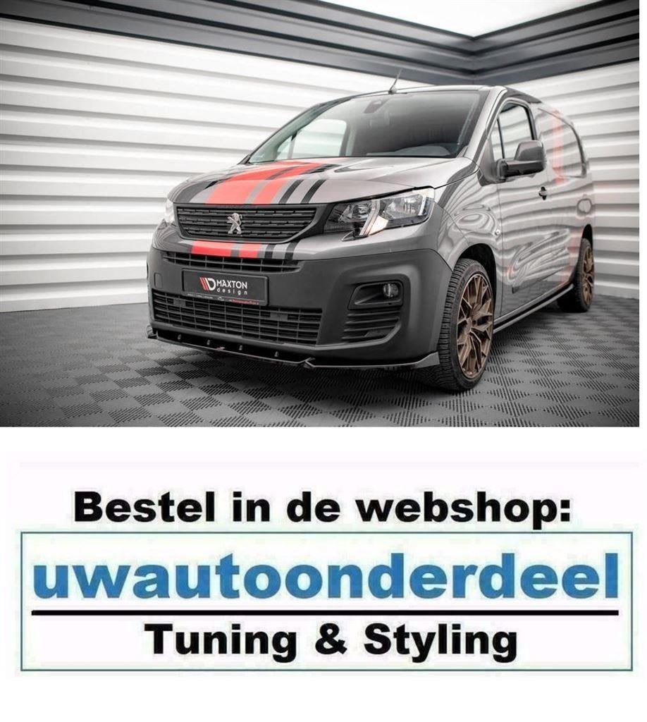 Maxton Design Spoiler Lip Splitter Voor Peugeot Partner Mk3, Verzenden, Automotive Parts, A.parts@hotmail.nl, Trasmolenlaan 12 3447 GZ Woerden