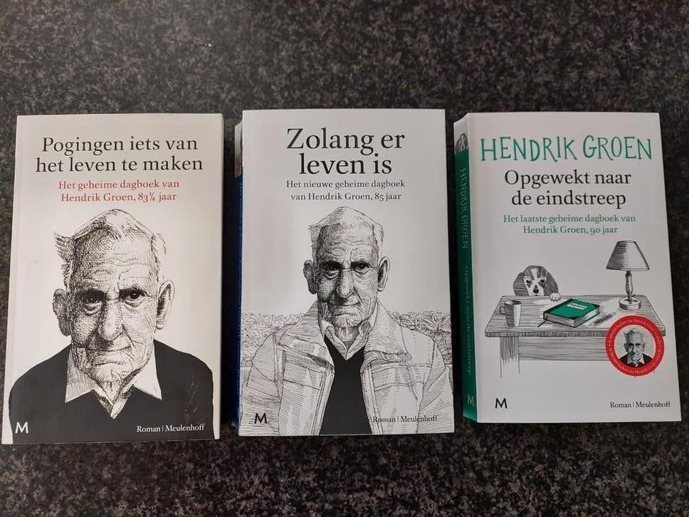 Hendrik Groen Boekenpakket: 3 Dagboeken, Ophalen of Verzenden, Gelezen, Hendrik Groen, Nederland