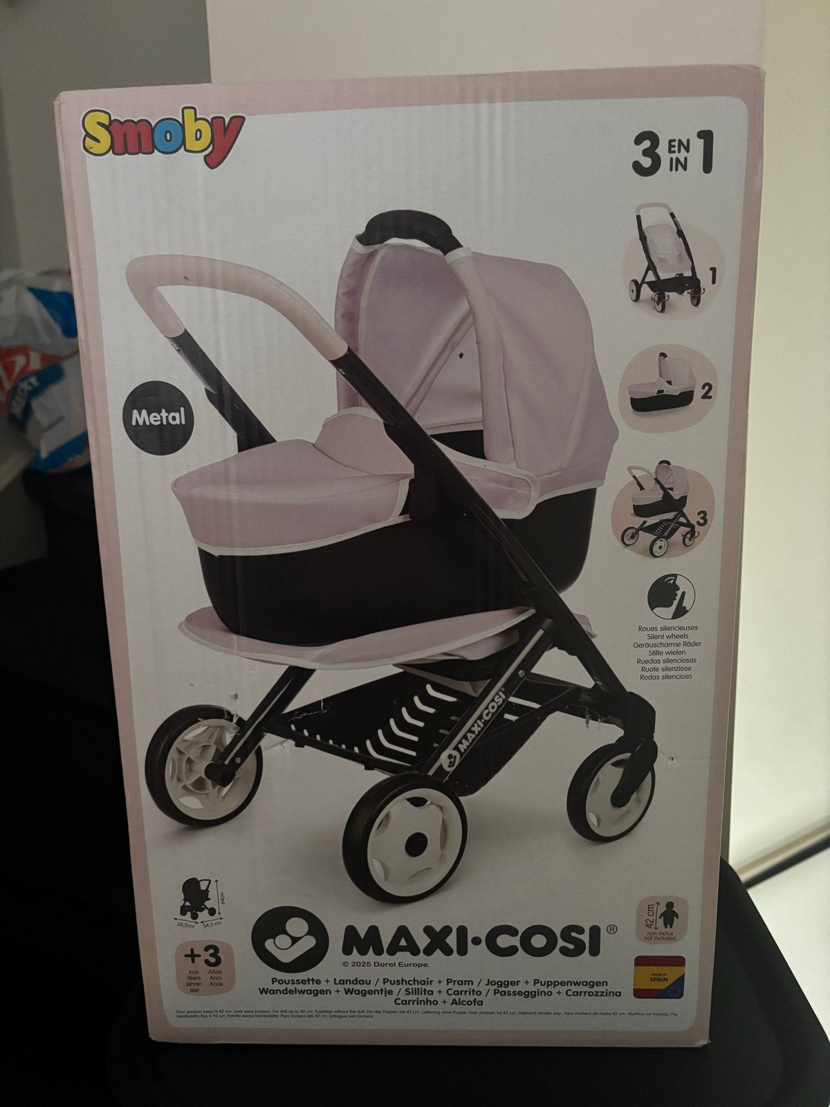 Smoby Maxi-Cosi Poppenwagen 3-in-1, Ophalen of Verzenden, Nieuw, Overige typen