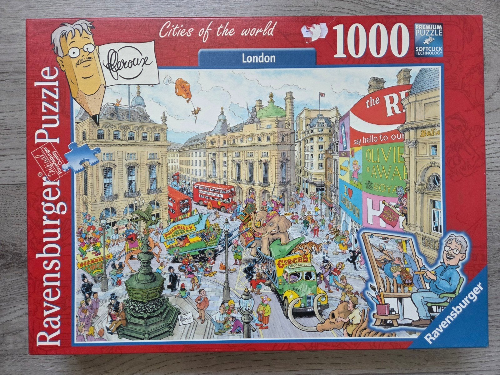 Legpuzzel 1000 stukjes, Ophalen, 500 t/m 1500 stukjes, Zo goed als nieuw, Legpuzzel