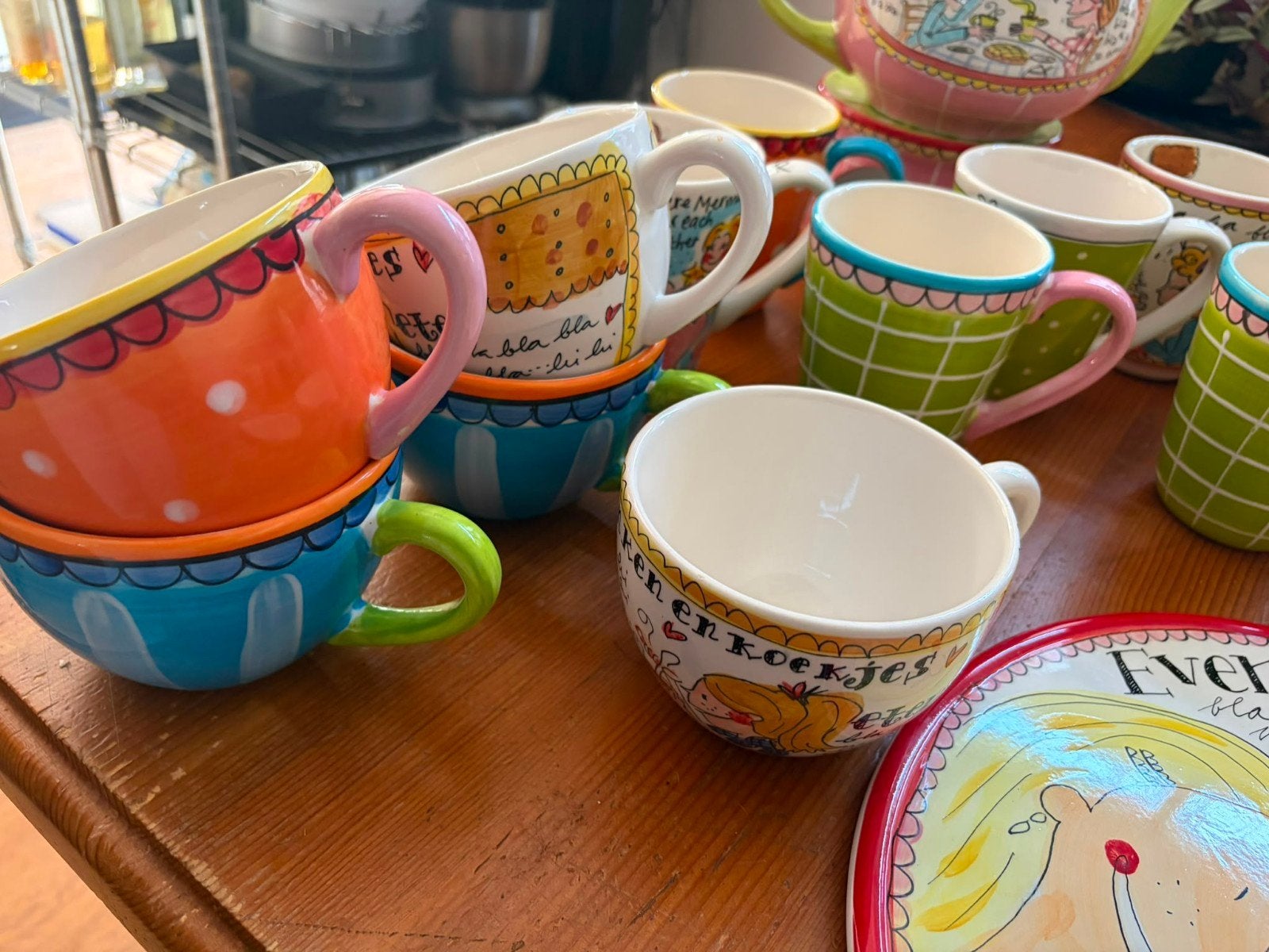 Grote collectie Blond Amsterdam servies, theepot, etc....., Huis en Inrichting, Ophalen of Verzenden, Aardewerk
