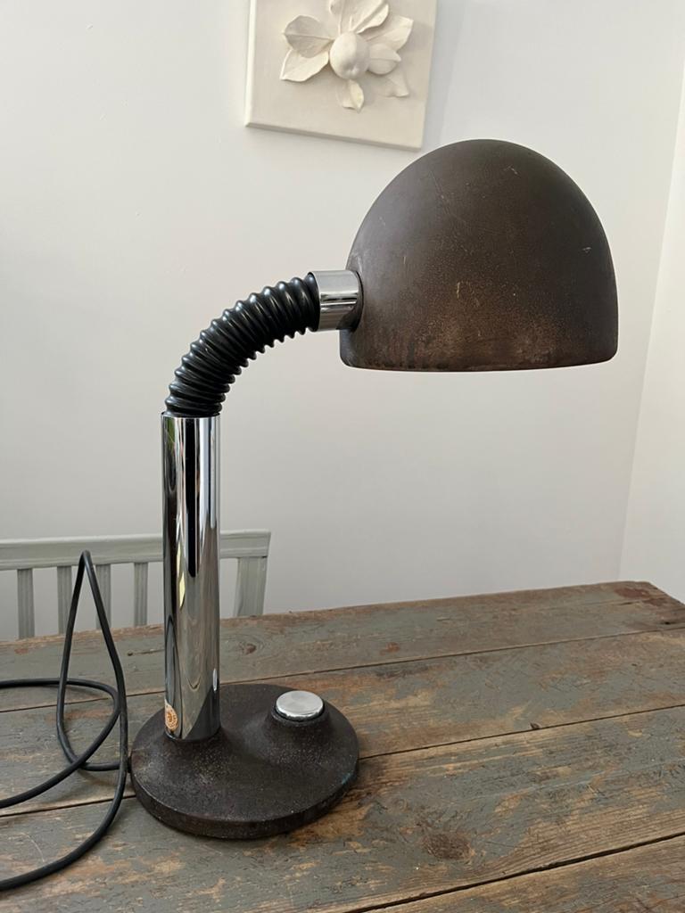 VINTAGE LAMP ATELIER BUREAULAMP HILLEBRAND LEUCHTEN, Huis en Inrichting, Lampen | Tafellampen, Zo goed als nieuw, Minder dan 50 cm