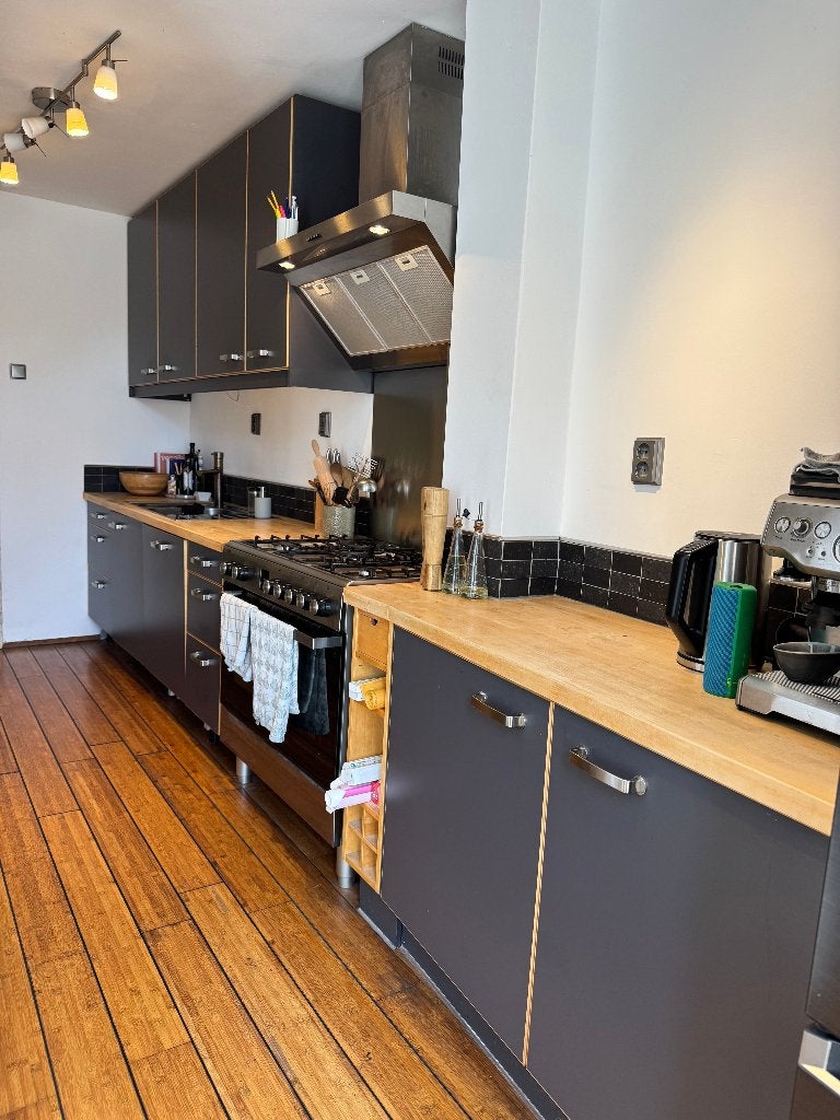 Complete IKEA keuken te koop – inclusief apparatuur, Huis en Inrichting, Ophalen, Gebruikt, Enkelwandige keuken, Hout