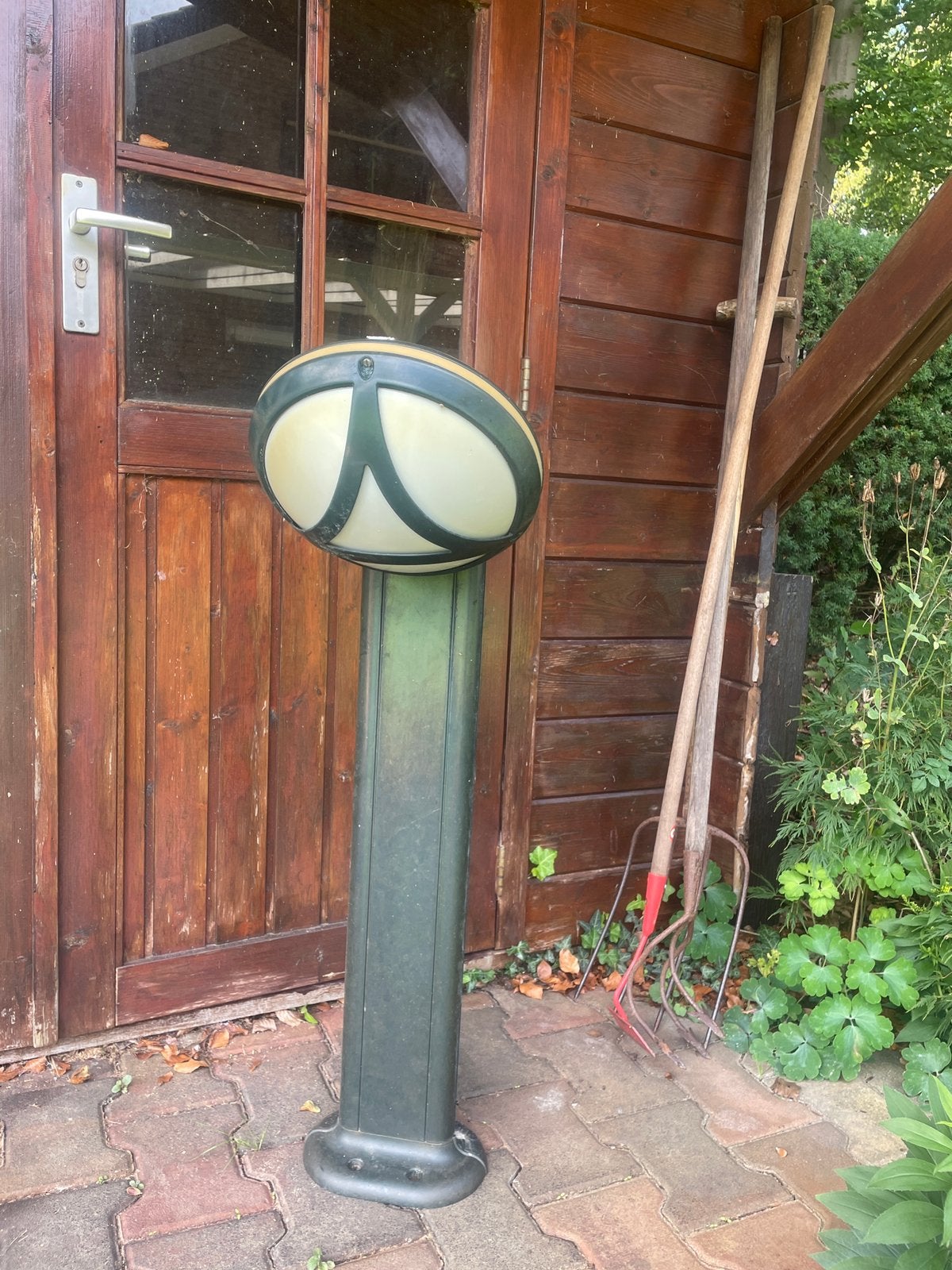 Vintage tuinlamp, Tuin en Terras, Ophalen, Staande lamp, 50 tot 250 watt, Netvoeding