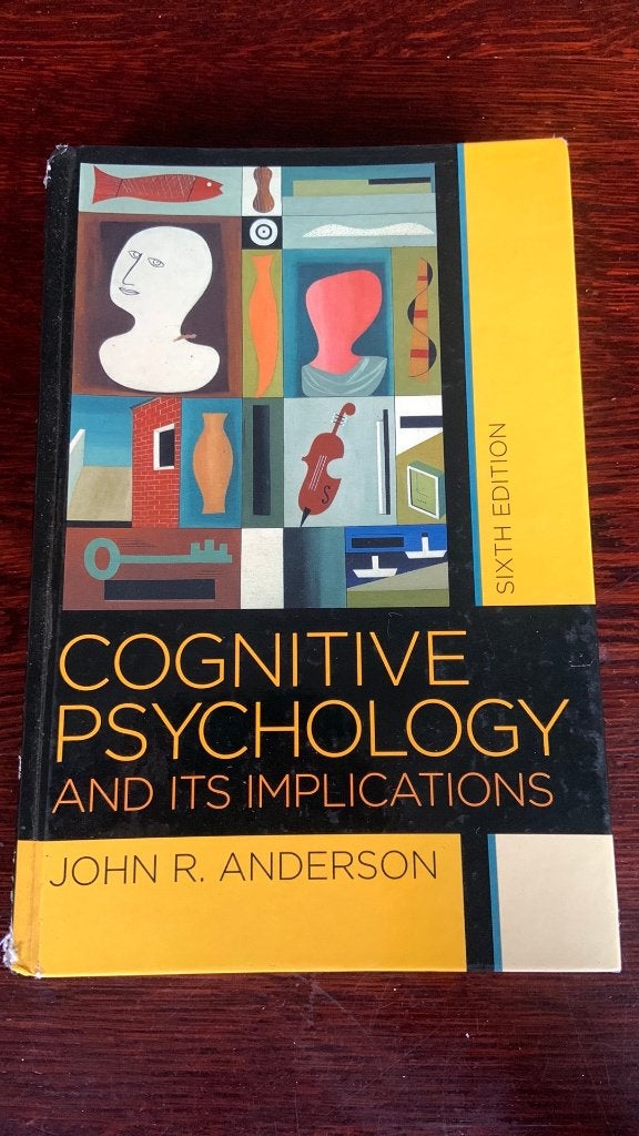 Cognitive psychology and its implications- John R. Anderson, Ophalen of Verzenden, Zo goed als nieuw, WO