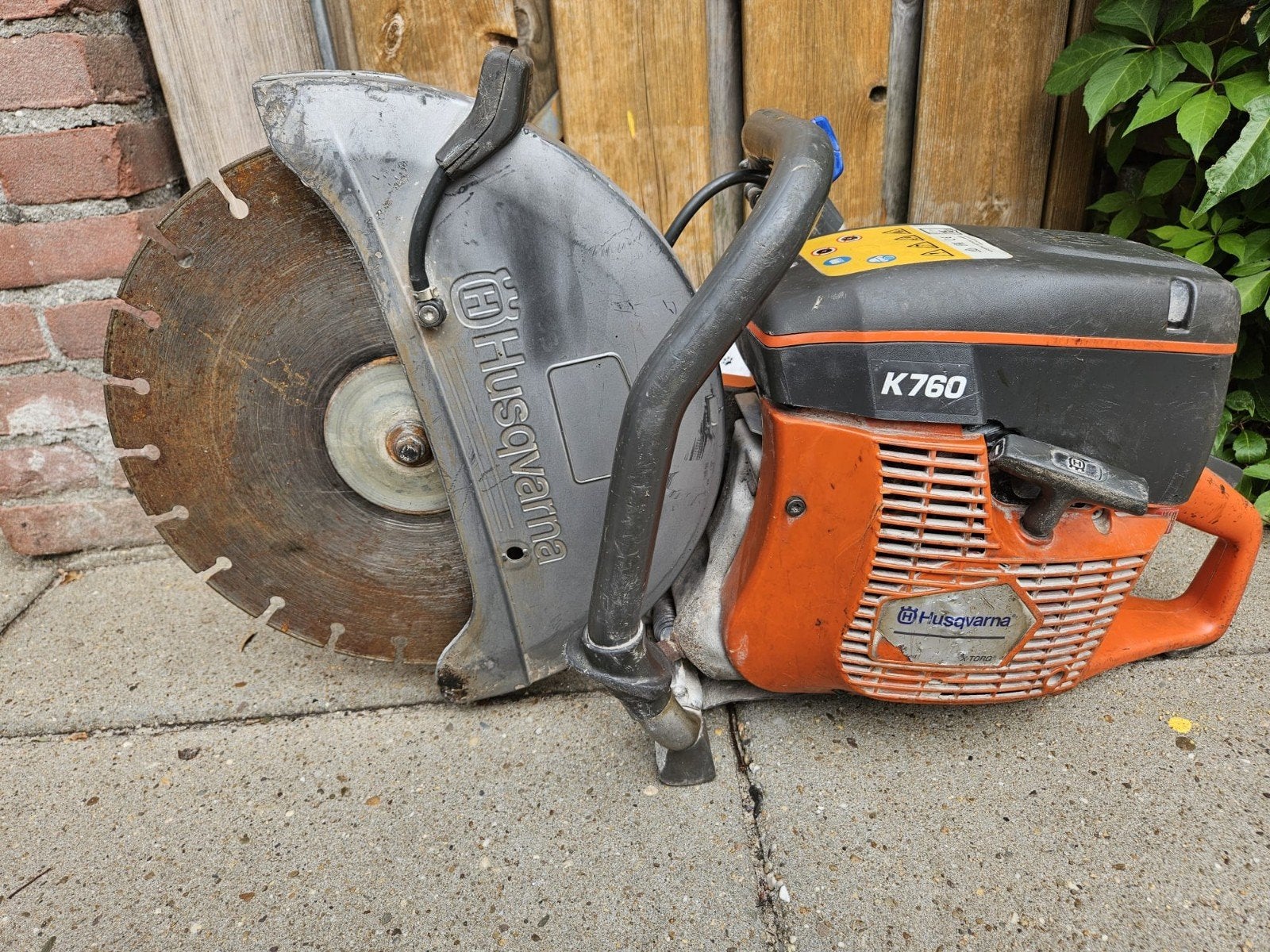 Husqvarna K760 2016 bandenzaag, Ophalen, Gebruikt, Afkortzaag, Husqvarna