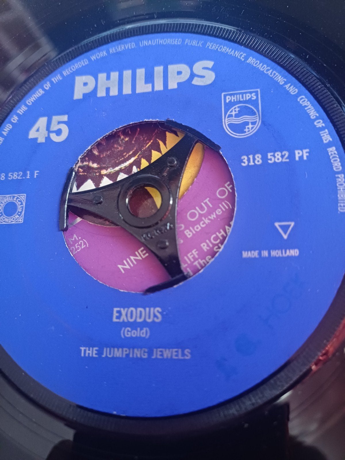 The Jumping Jewels - Exodus / Ole Guapa (Philips 45 toeren), Cd's en Dvd's, Vinyl Singles, Ophalen, Gebruikt, 7 inch, Pop