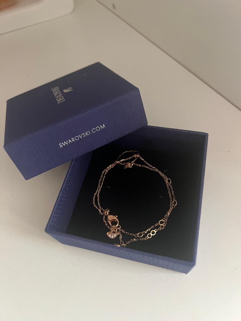 Swarovski ketting, Ophalen of Verzenden, Zo goed als nieuw, Sieraad of Horloge