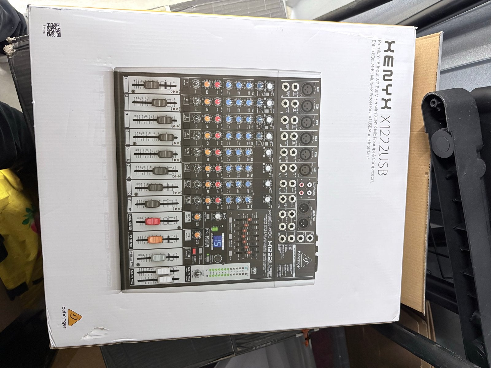Behringer Xenyx X1222USB Mixer, Muziek en Instrumenten, Ophalen, Zo goed als nieuw, 10 tot 20 kanalen, Microfooningang