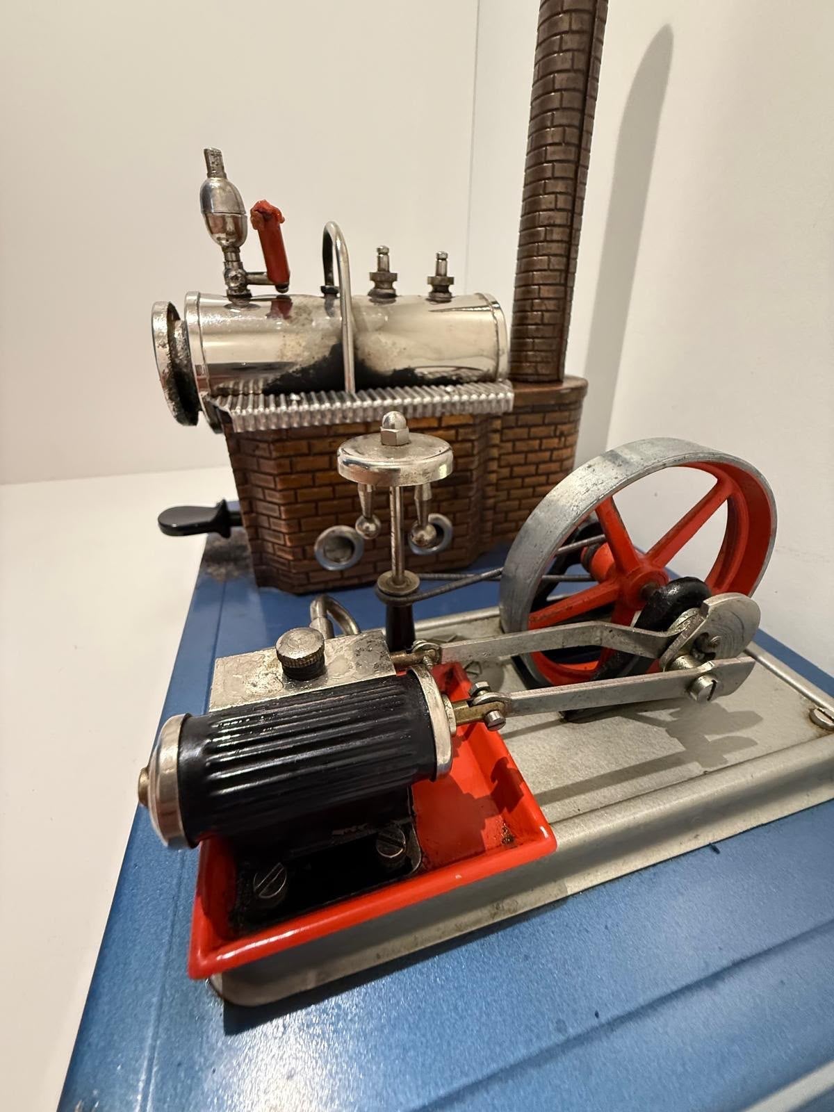 Wilesco D10 Stoommachine met accessoires, Overige merken, Gebruikt, Ophalen of Verzenden, Groter dan 1:32