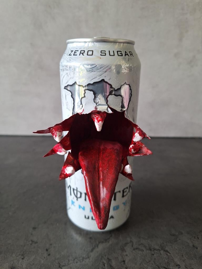 Monster Energy blikje met mond en tanden, Ophalen of Verzenden