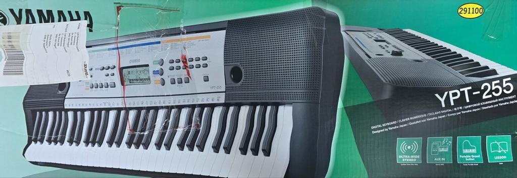 Yamaha Keyboard YPT 255 - met kruk en stan, Ophalen of Verzenden, Zo goed als nieuw, 61 toetsen, Yamaha