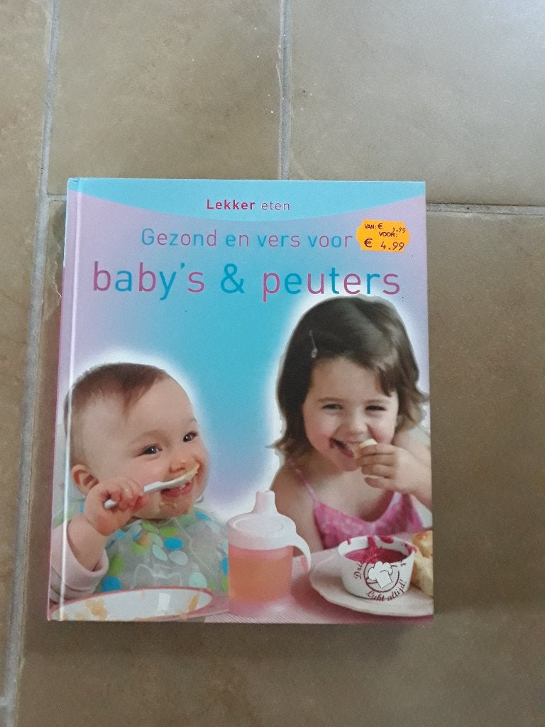 Kookboek - Gezond en vers voor baby's en peuters, hardcover, Ophalen of Verzenden, Zo goed als nieuw