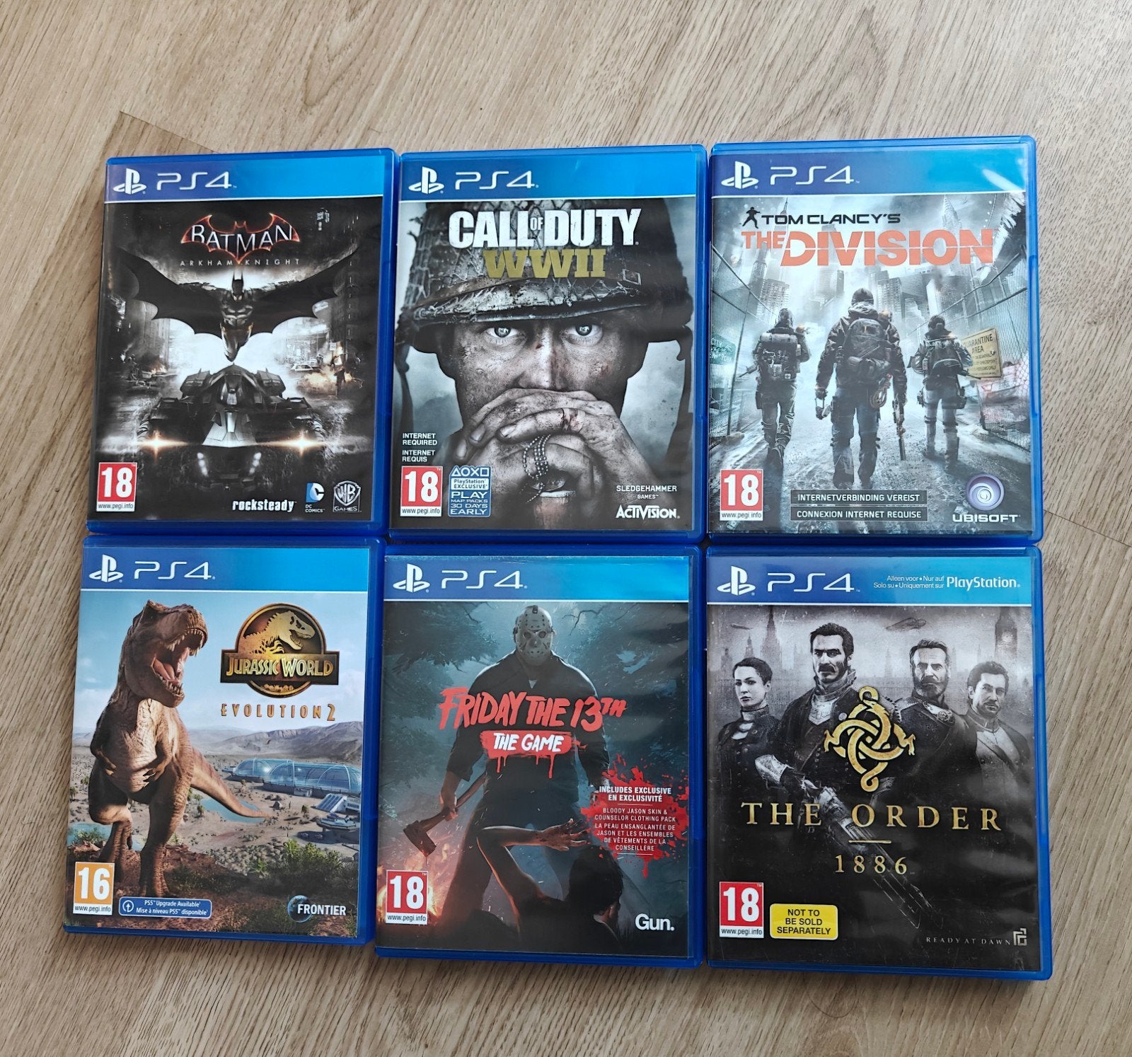 6x Playstation 4 games, Spelcomputers en Games, Games | Sony PlayStation Vita, Zo goed als nieuw, Avontuur en Actie, 1 speler